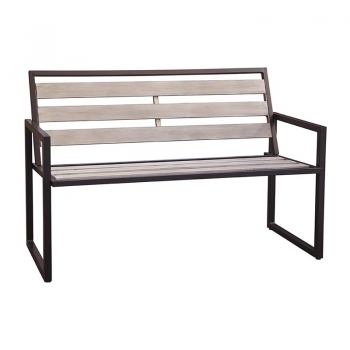 Уличная скамейка со спинкой "Benedicta"